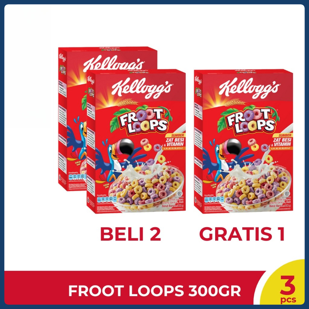 

BELI 2 GRATIS 1 - Kelloggs Froot Loops 300g