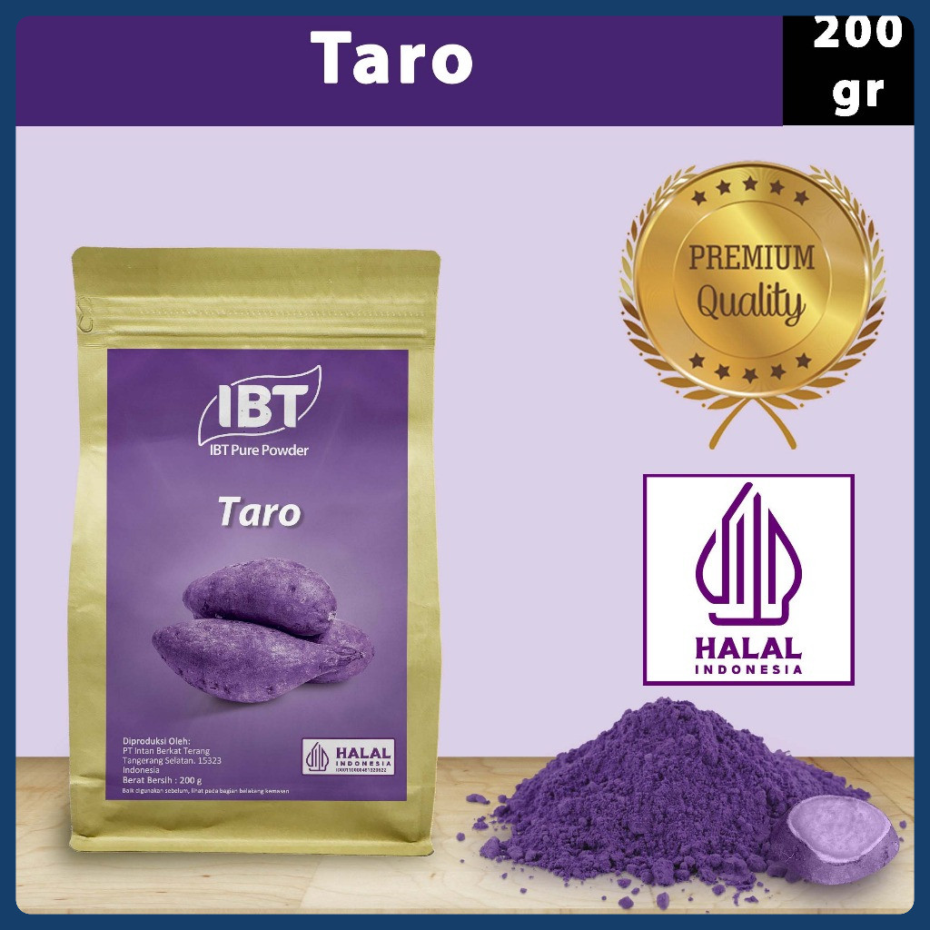 

Pure Taro Powder. Impor Taiwan. Bubuk Essence Murni Kualitas Bagus 200 gr