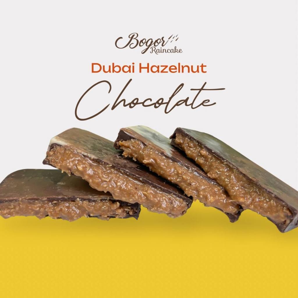 

NEW Bogor Raincake - Dubai Hazelnut Chocolate - With Kunafa Kataifi PREMIUM