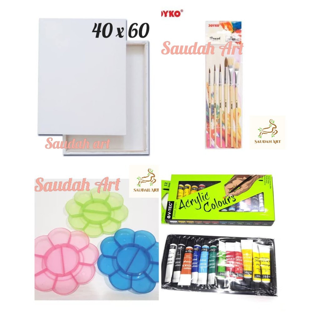 

Paket Kanvas Lukis (kanvas 40x60,kuas,palet,cat akrilik)