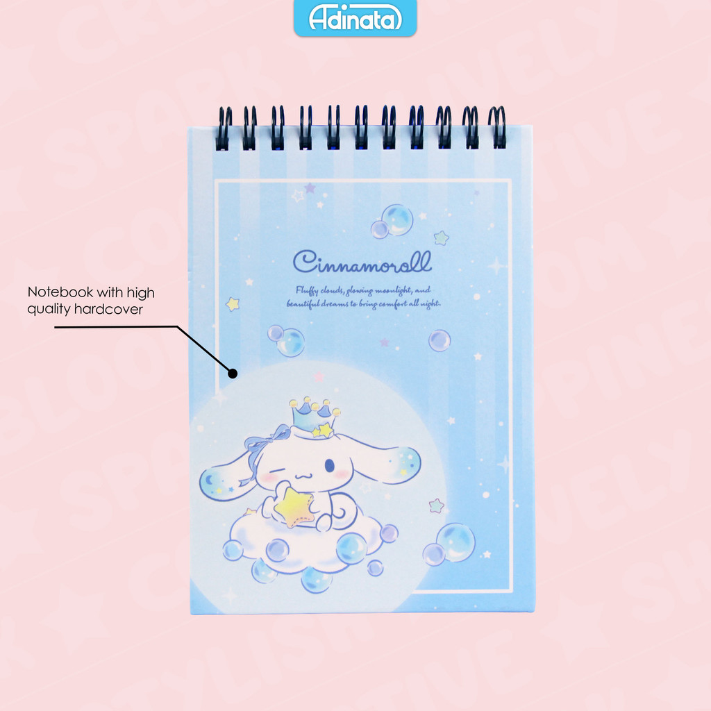 

Cinnamoroll A6 Memo Spiral Notebook 2517-4312 - Adinata / Buku Catatan / Memo