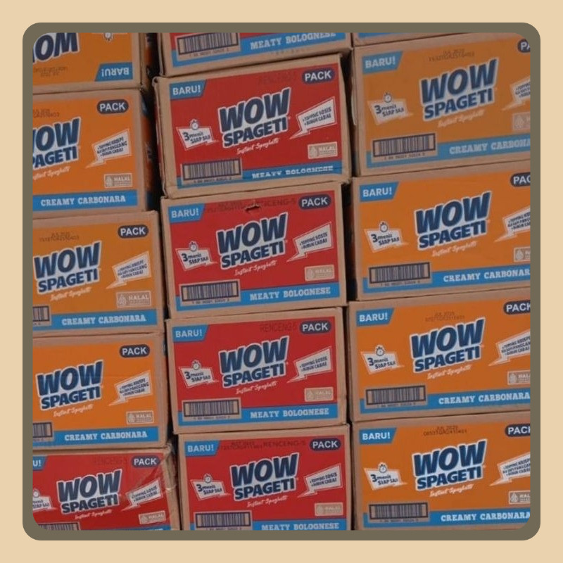 

Wow Spaghetti 1 Karton 40 Pcs Rasa Bolognese & Carbonara