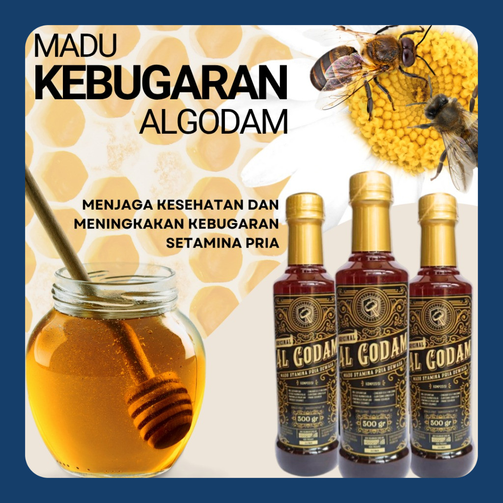 

RENS Store - MADU GLADIATOR AL-GODAM - Madu Klanceng Alami Untuk Kesehatan Pria Jantan 500 mili