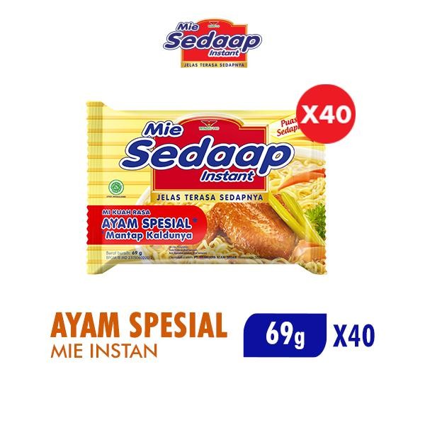 

Mumpung Murah Sedaap Mie instan Ayam Spesial 69 gr 1 Dus isi 40 pcs