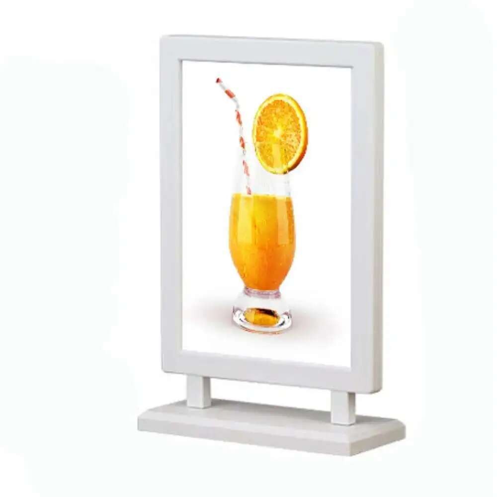 

A6 Label Holder Frame Desk Sign Holder Plastic Poster Frame Desk Art Photo Display Rack Home Decor Picture Stand Menu Holder