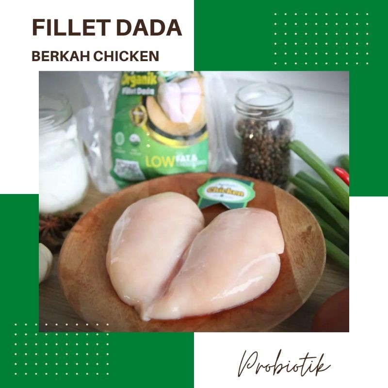 

Fillet Dada Organic Berkah Chicken (Fillet chicken breast) halal thayyib