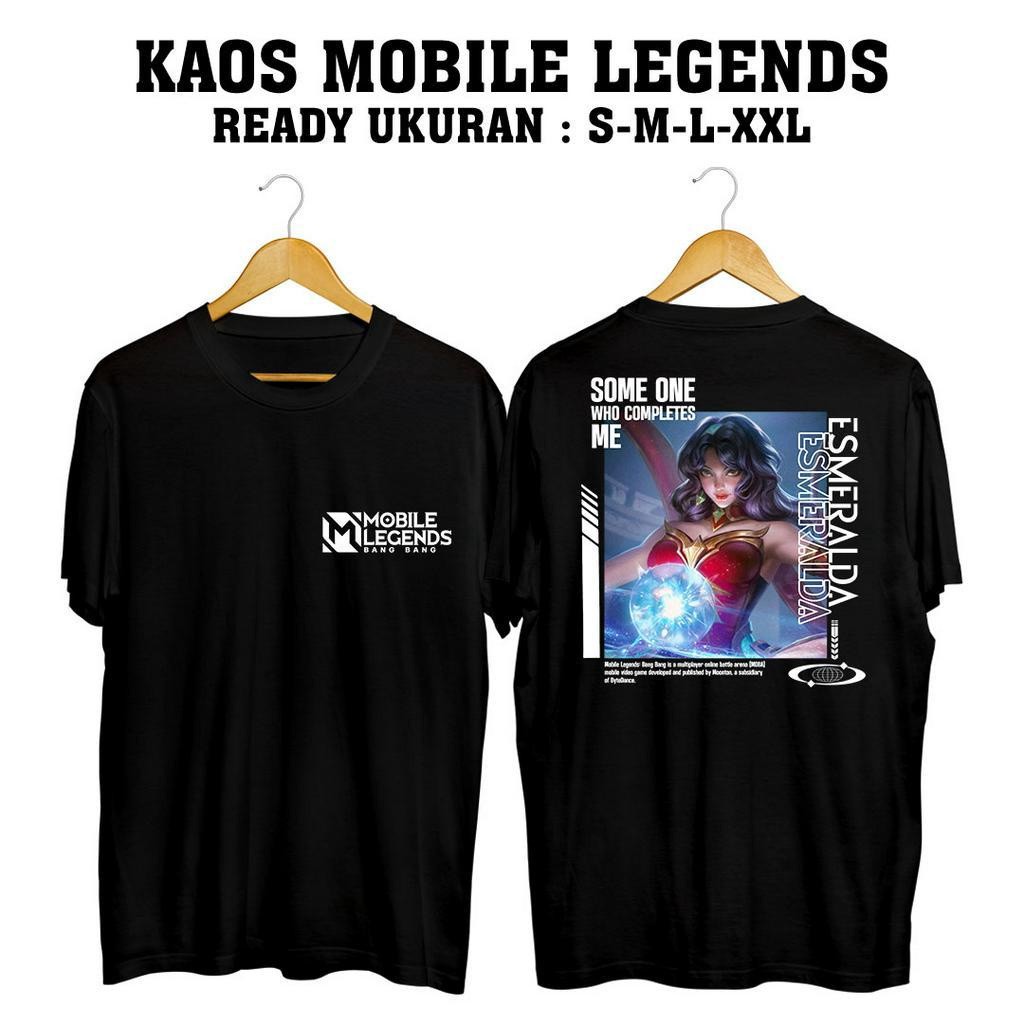 Housemith - KAOS DISTRO GAMING HERO [ ESMERALDA ] MOBILE LEGENDS PREMIUM QUALITY BAJU GAMING ML - Ka