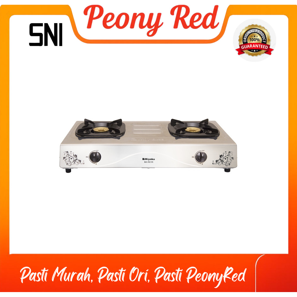 MIYAKO KOMPOR GAS KG-502 SS / KG 502 SS / KG502SS [GARANSI RESMI]