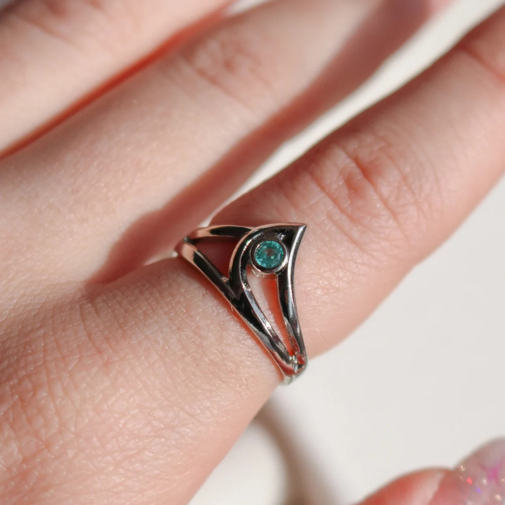 Game Valorant Sage Gamer Ring Adjustable Ring for Man Woman Silver Plated Blue Rhinestone Jewelry Co