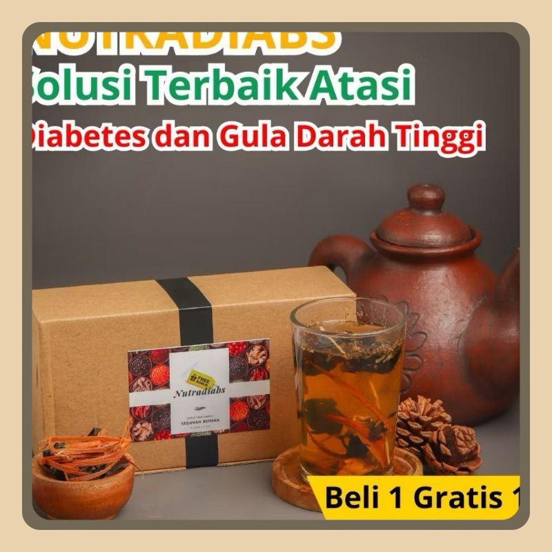 

NUTRADIABS OBAT HERBAL ALAMI UNTUK DIABETES - TURUNKAN GULA DARAH PROMO BELI 1 GRATIS 1