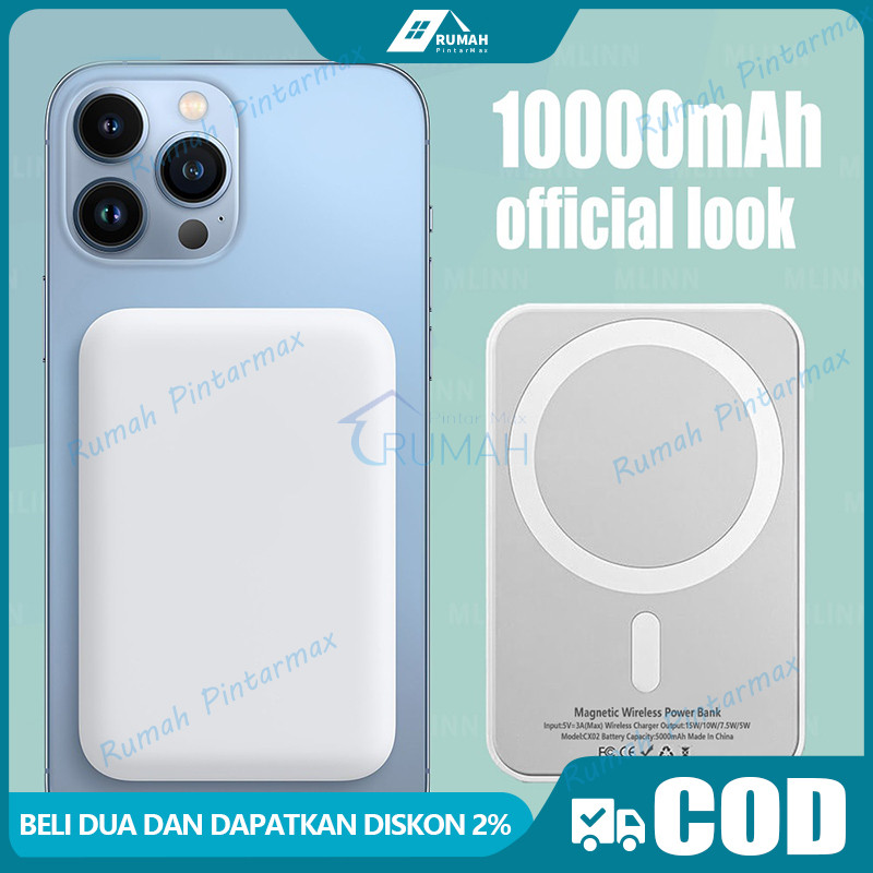 Moreandshopp - Magsafe Charger Powerbank 20000mah Magnetic Baterai Kembali Fast Charging Powerbank