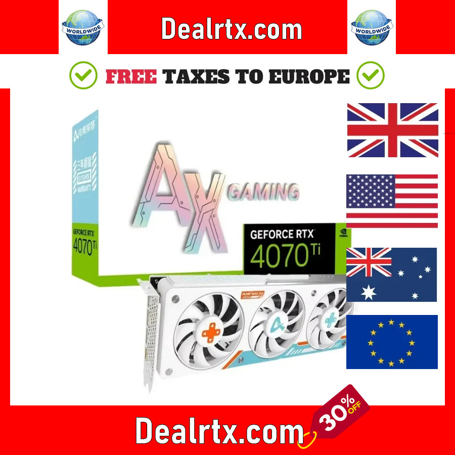 USED AX GAMING RTX 4070 RTX 4070Ti RTX3070TI RTX 4060 RTX 4060ti RTX 4080 Graphic Card Video Cards p
