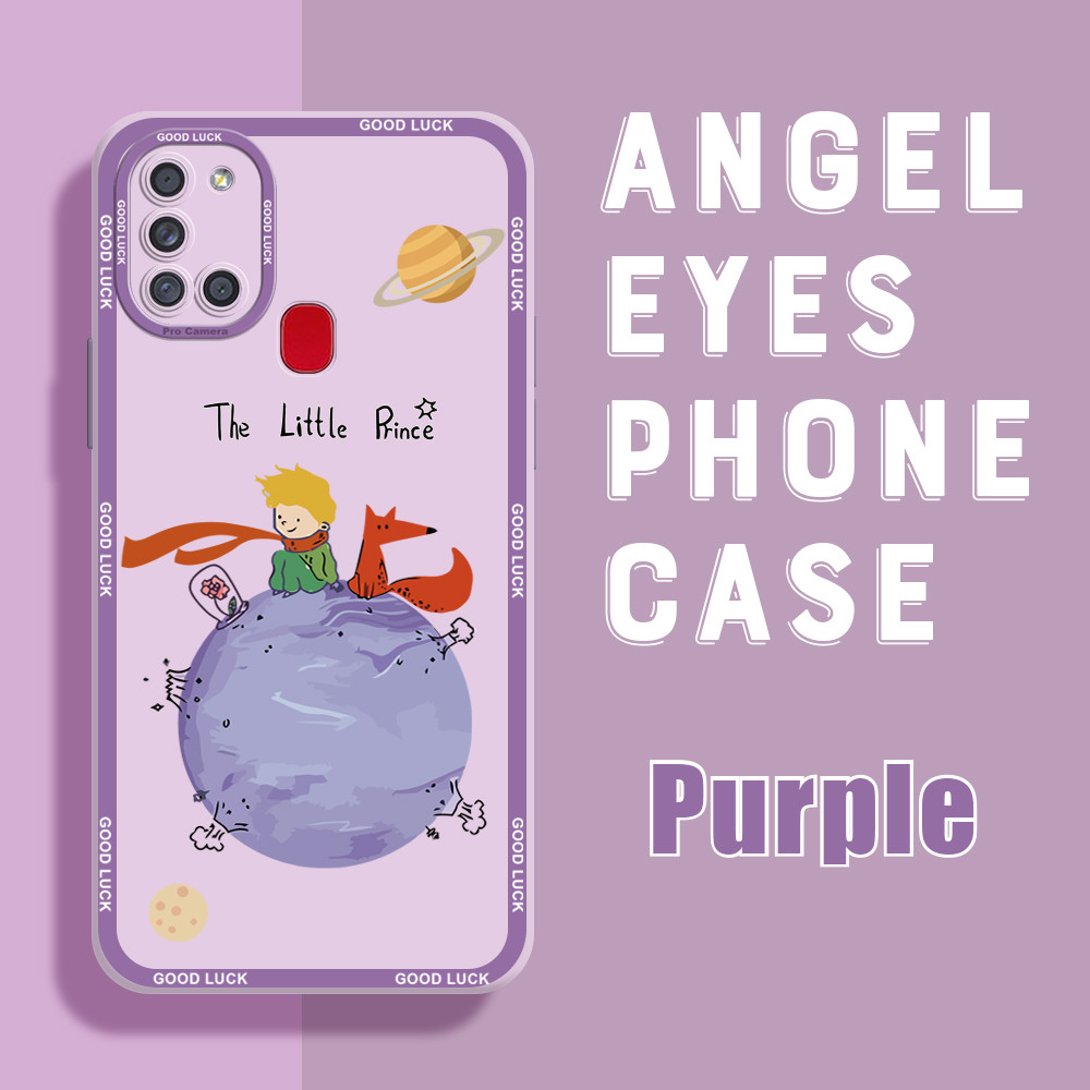 Softcase Kartun Casing For Compitable With Samsung A21S  Ponsel Asli Baru  Ponsel Karet Lembut Desai