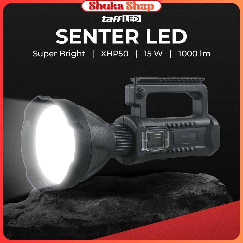 Senter LED Super Bright XHP50 15W 1000 Lumens with Tripod - W590