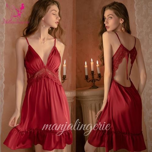 NEW MANJALINGERIE-LINGERIE-BAJU TIDUR SEKSI - Merah