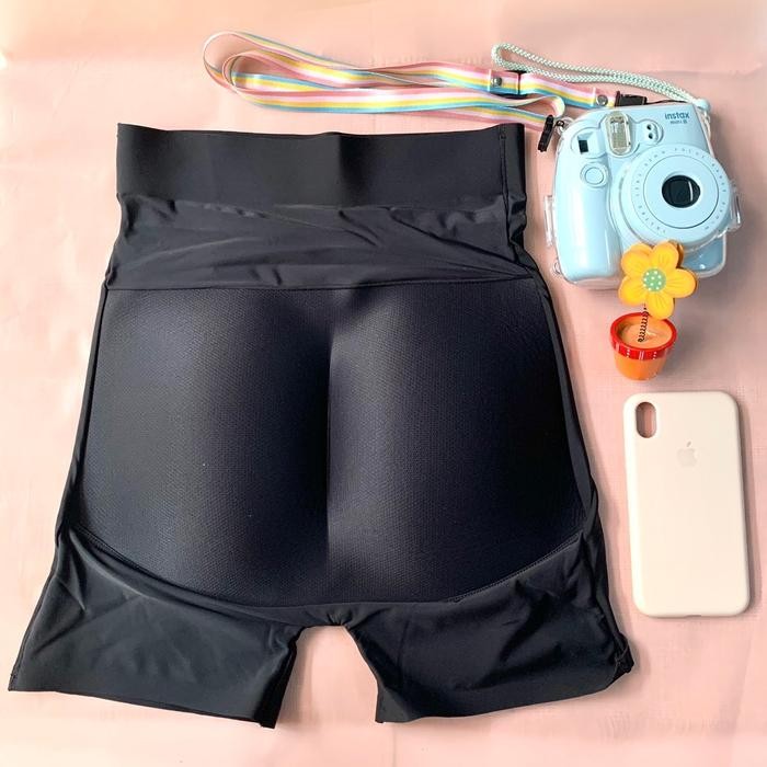NEW Celana Pantat Busa, Pantat Busa, Busa Pantat, Highwaist, Pantat palsu, Seamless - Hitam, M