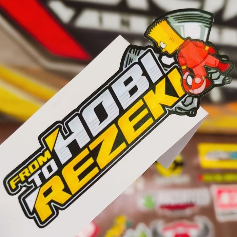 

stiker from hoby to rezeki BARU GLOSSY