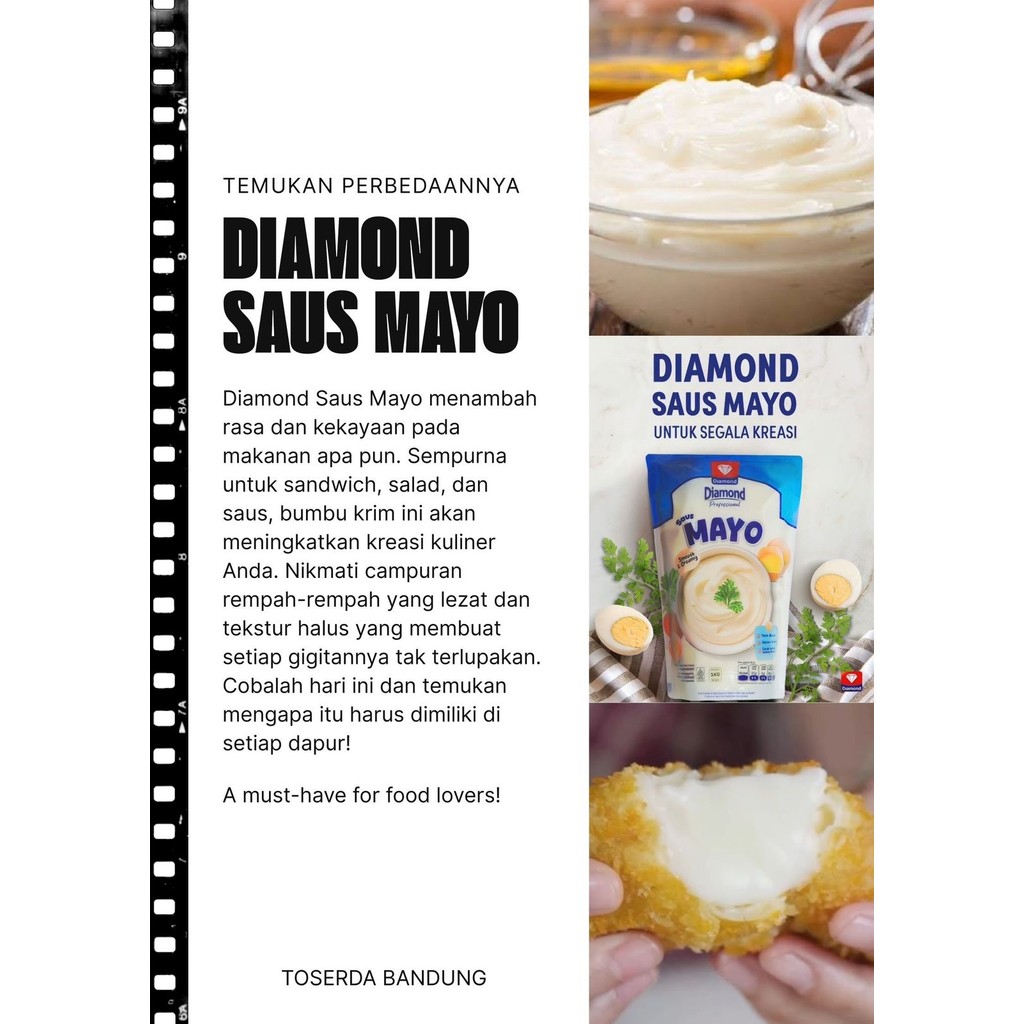 

Classica2106 Diamond Saus Mayo 1Kg - Mayonnaise Creamy Gurih Untuk Salad, Sandwich, Saus & Masakan -