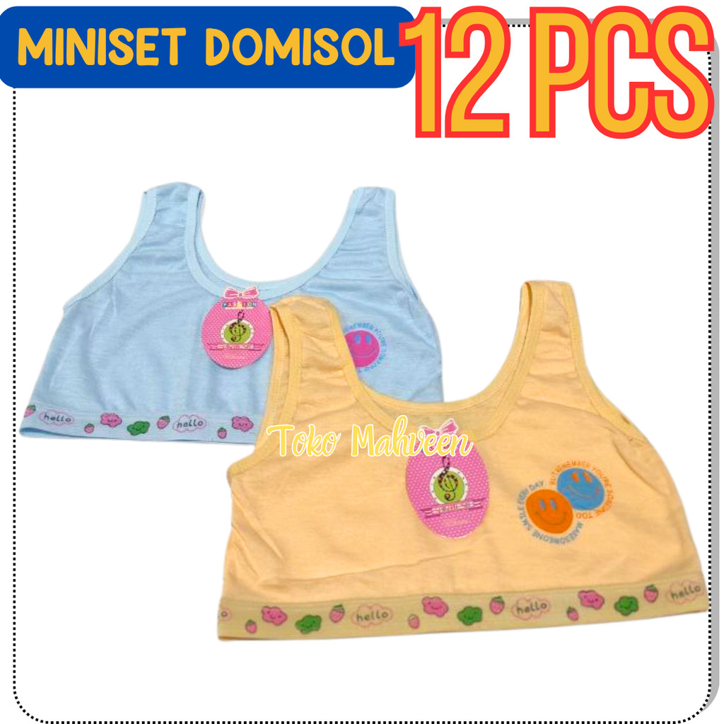 SEPAKET ISI 1 LUSIN Bra Mini Remaja Miniset Anak SD SMP Katun Lucu