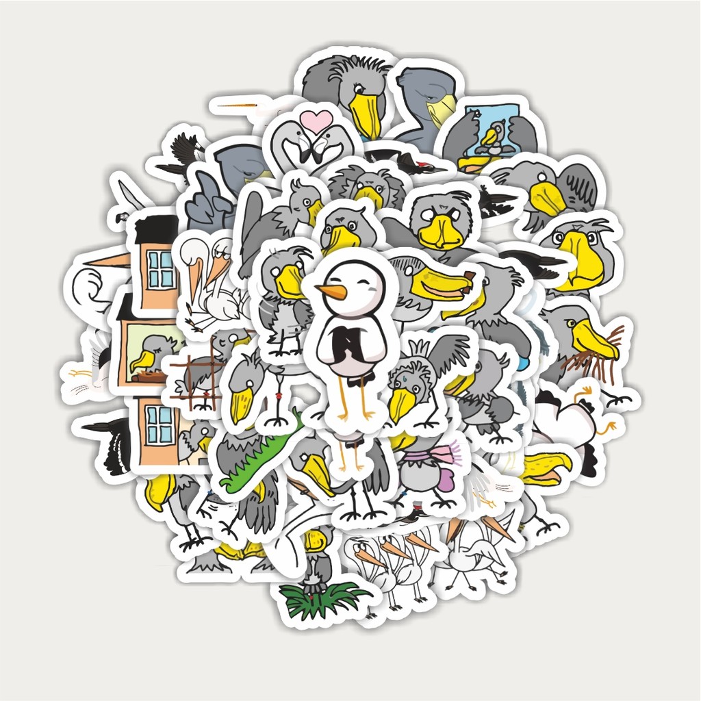 

Sticker Pack Sticker Hewan Bangau | Sticker TUMBLR | Stiker LAPTOP KOPER HELM