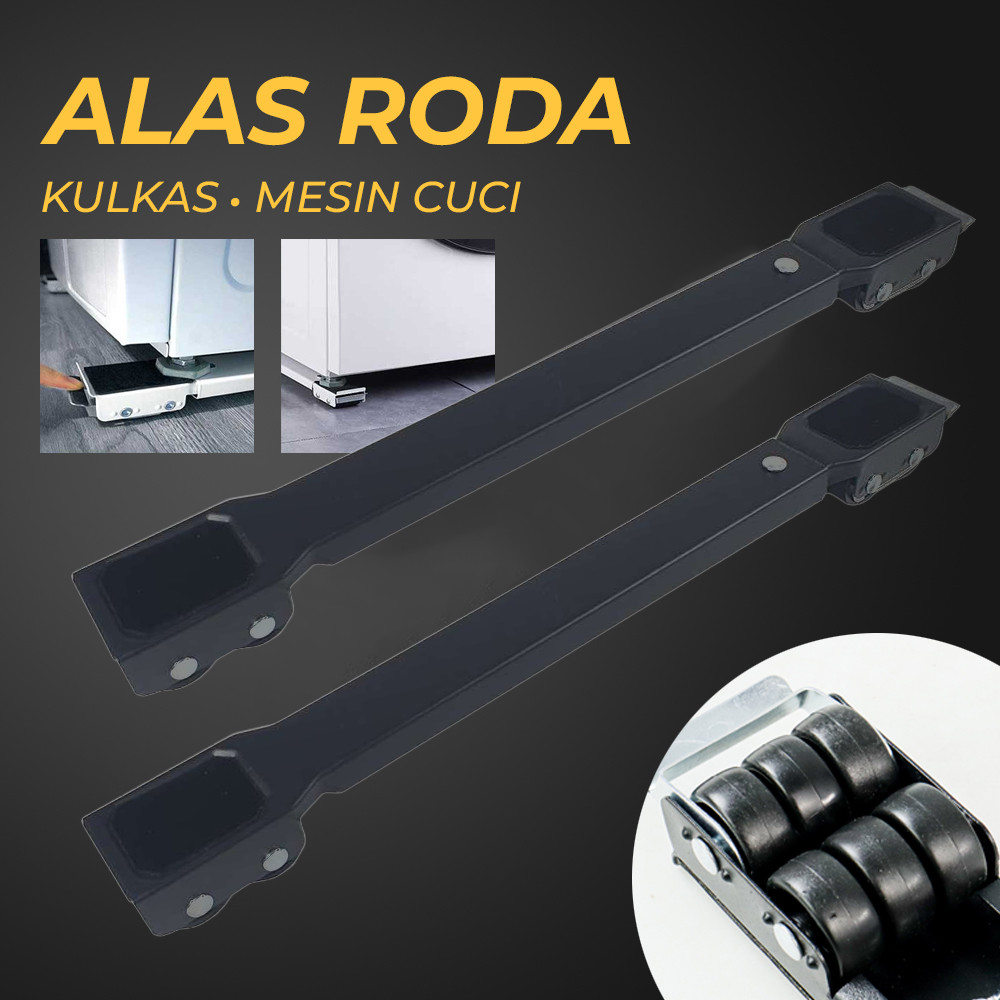 

ORIGINAL OIMG Alas Roda Kulkas Mesin Cuci Stand Moveable Roller 70cm 2 PCS - OMG17