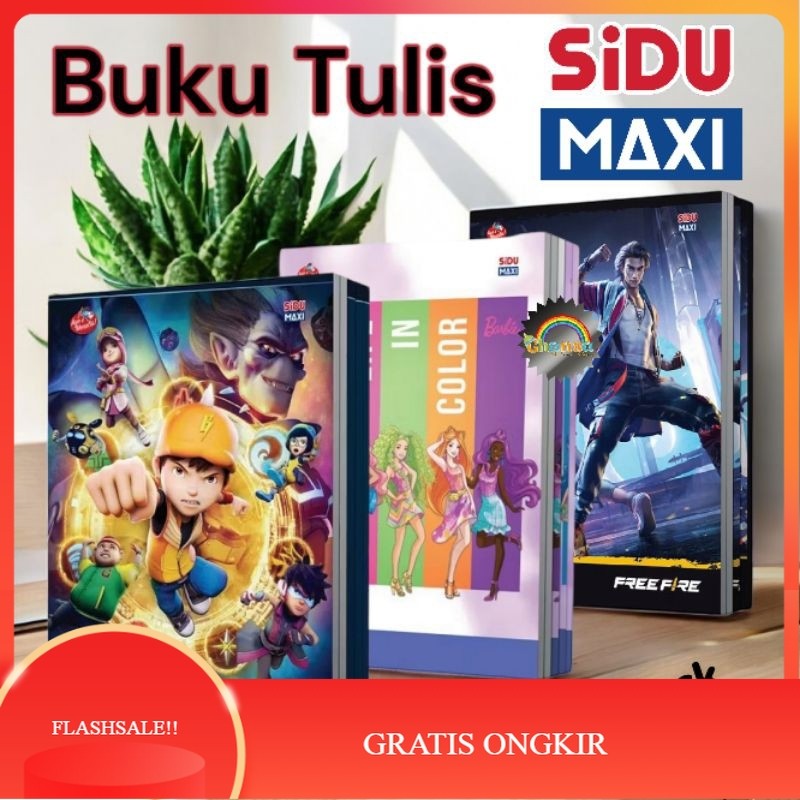 

【AGNES_ID】FLASHSALE!! (1pack) Buku Tulis Sidu Maxi 42 lembar/ Buku Sidu Campus/ Buku Tulis Murah/ Sidu Panjang