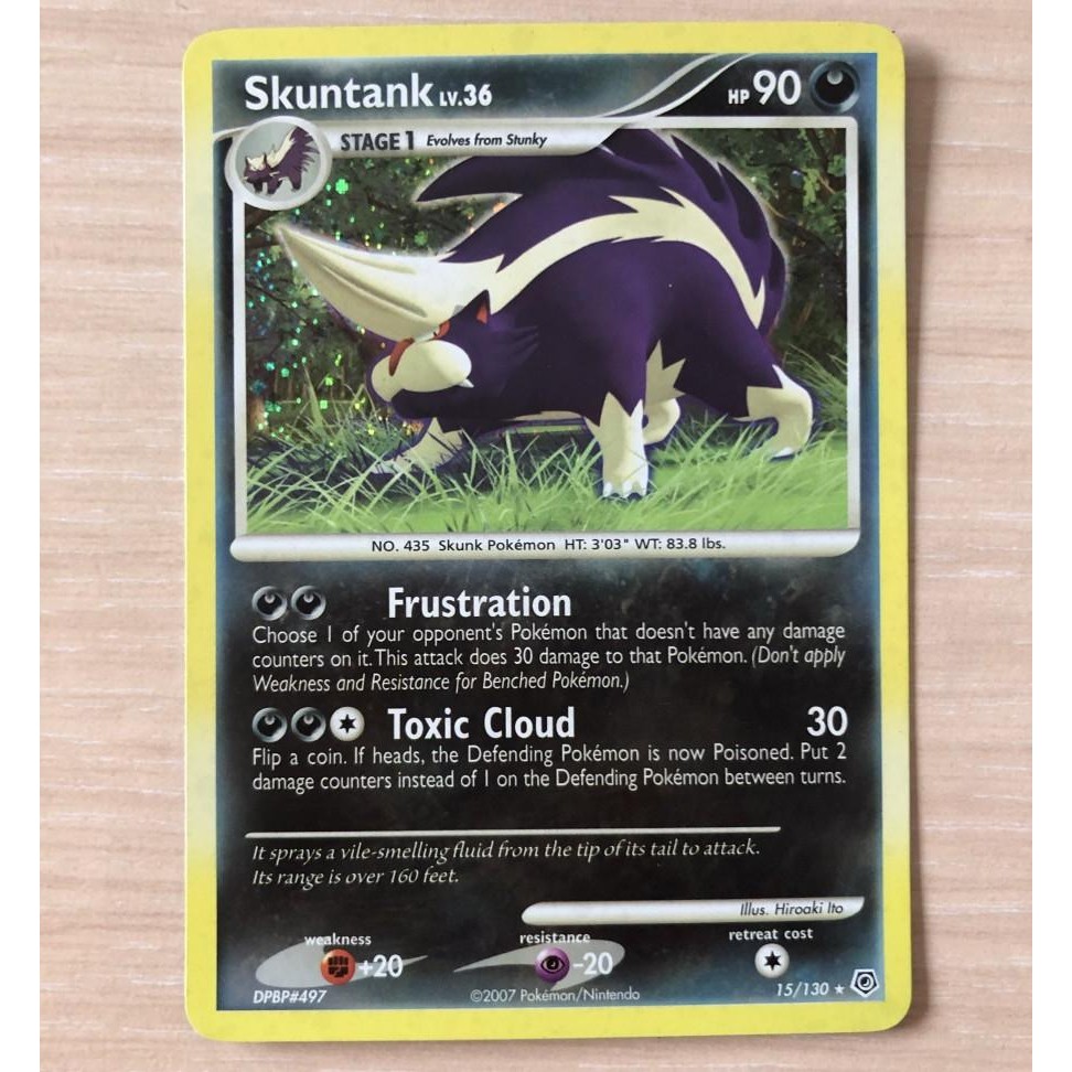 Skuntank 15/130 Holo Rare Pokemon TCG Card Charizard Blastoise Mewtwo