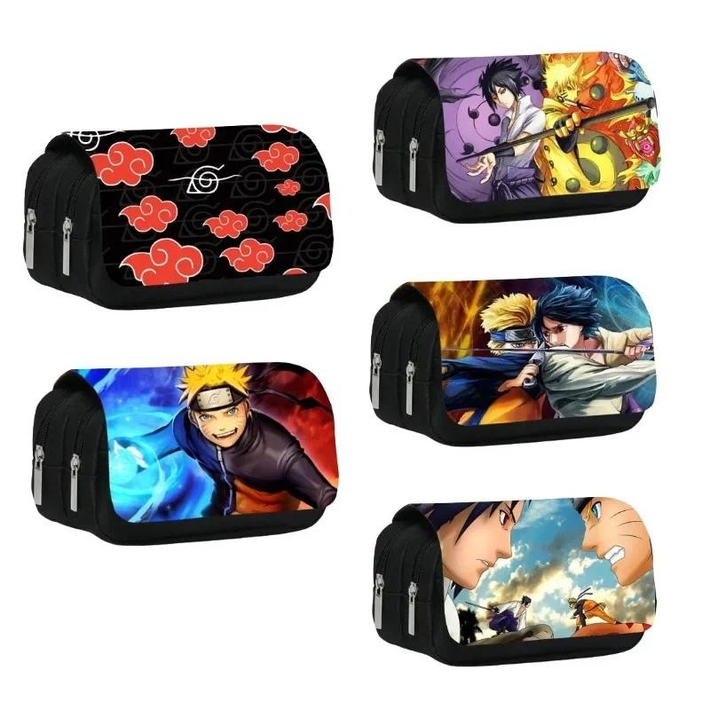 

Naruto Anime 3D Stationery Storage Bag Itachi Sasuke High-capacity Pen Bag Naruto Waterproof Pencil Case Kids Birthday Gifts