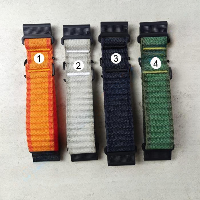 QUICKFIT 26mm OCEAN NYLON Strap Garmin Fenix 8 51mm / 7X / 6X / 5X / 3 / 3 HR Plus Pro Sapphire Inst