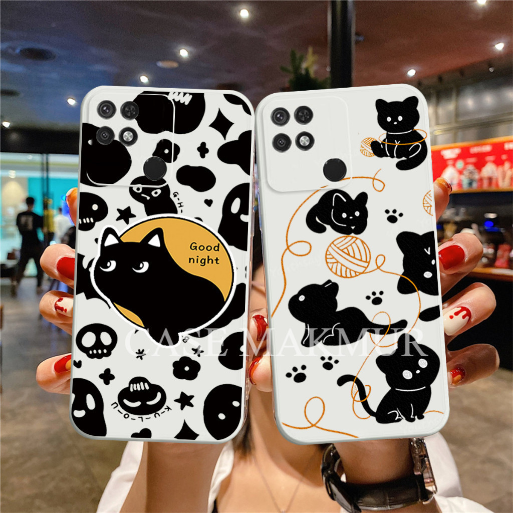 [Secmm33] Redmi 10a Case Hp Terbaru Silikon Xiaomi Casing Silikon Tpu Fashion Motif Kucing Softcase 