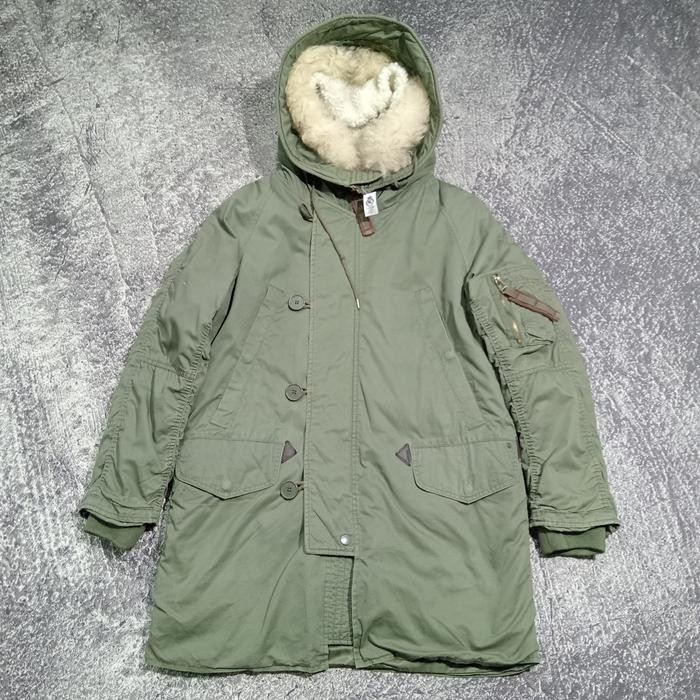 DW 01 Jaket pria long parka KAI AAKMANN UNI3EX KAIBAT hijau army tebal bagus size L