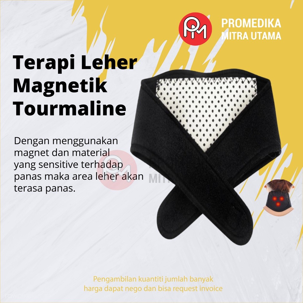 Terapi Leher Magnetik Tourmaline