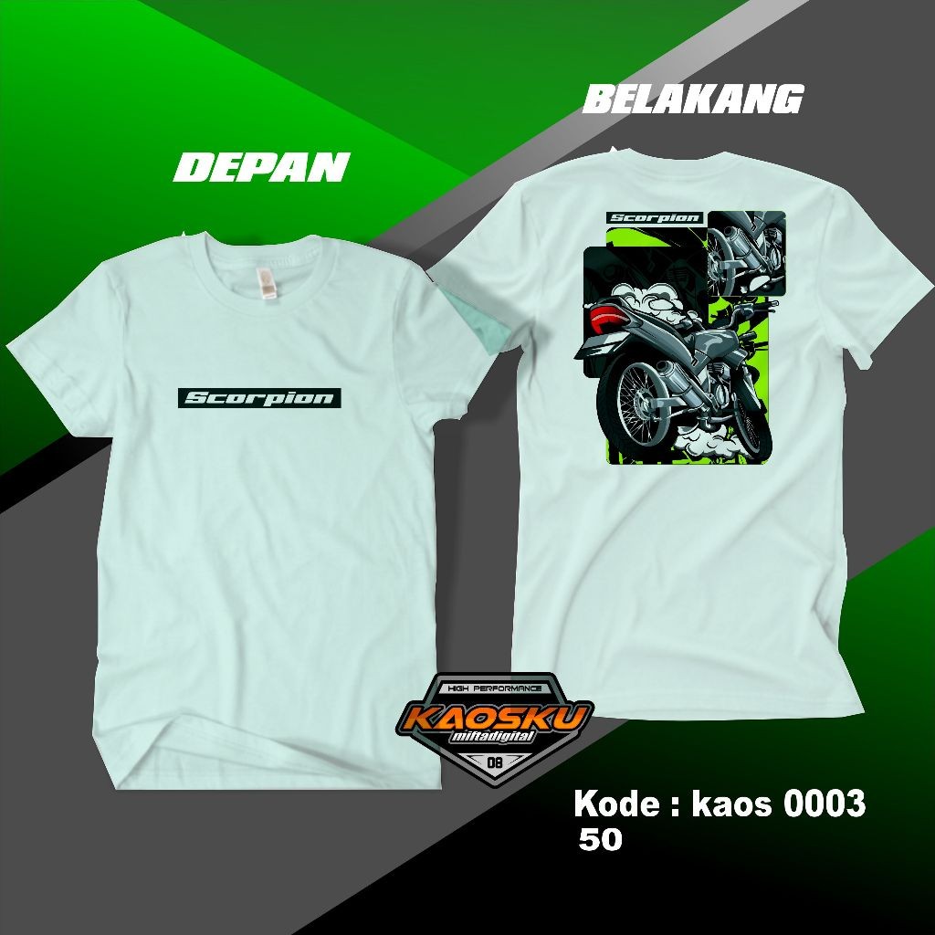 Kaos Racing Scorpion Kaos Baju Racing Desain