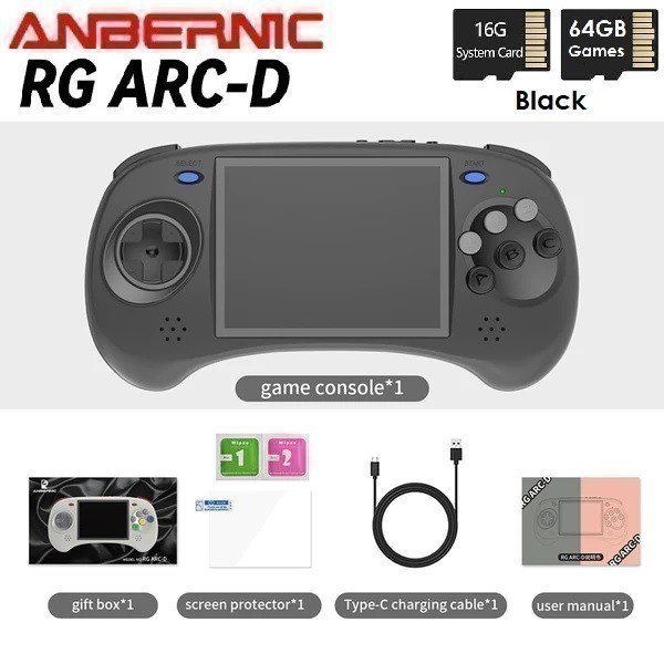GROSIRUNIK99 ANBERNIC RG ARC-D 64GB - Dual Mode Emulator Retro Game Console