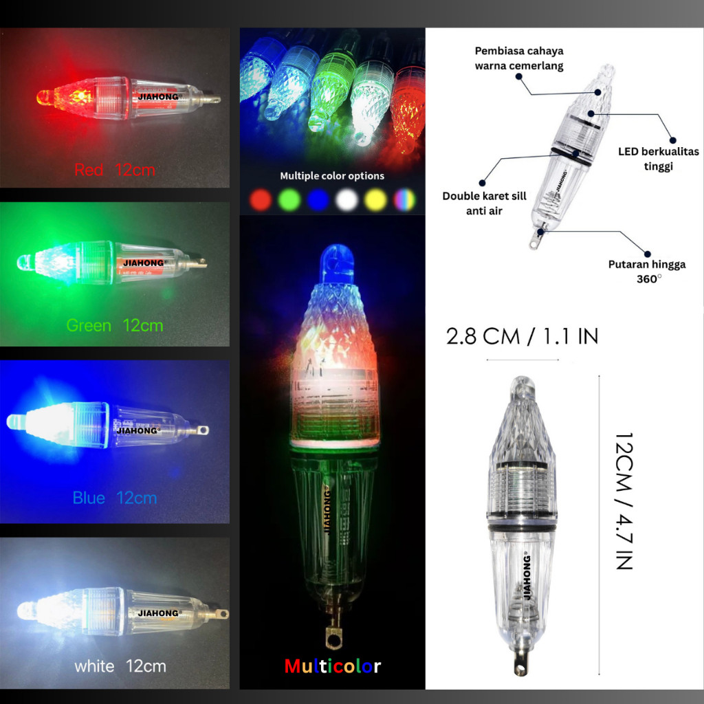 Lampu Umpan Cumi Lampu LED Lampu Umpang Pancing Indikator Penarik Ikan - 221