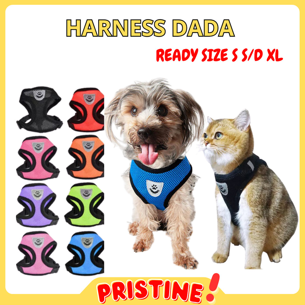 pristine- Tali Tuntun Murah Kucing Anjing Kelinci Musang Monyet dan Hewan Lain Tali Harness Rompi Pe