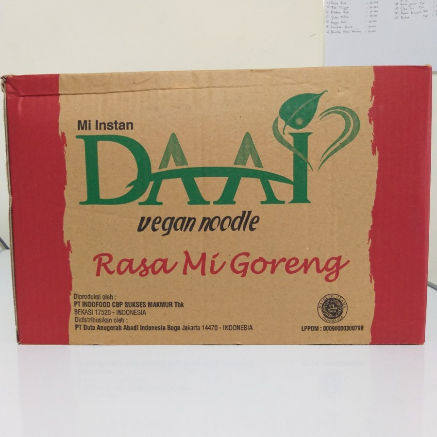 

DAAI MIE / MI INSTANT GORENG SOTO KARI DAAI NOODLE VEGAN