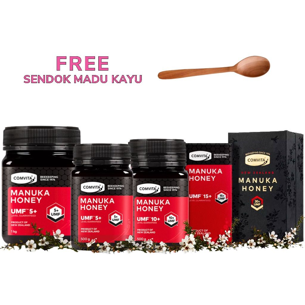 

Comvita Manuka Honey UMF 5+ 1kg 5 + 1 Kg 10 10+ 15 15+ 20+ 20 New Zealand // Manuka Health MGO 115+ 263+ 115 263 1000g 1000gr 1000 G Gr Gram Madu Asli Original Direct Impor Import 500g 500gr 500 250g 250gr 250 Gram