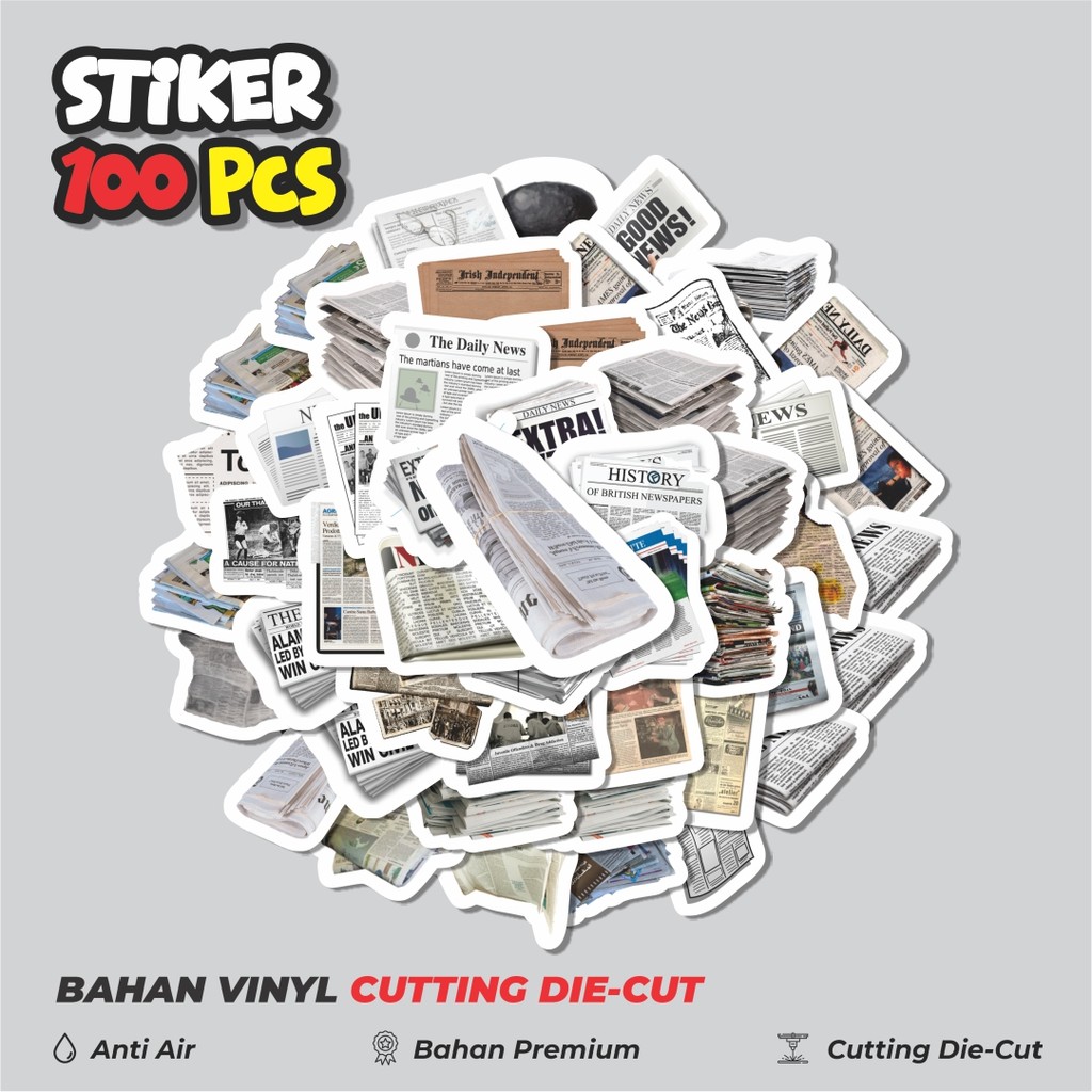 

Terbaru! 50 pcs Sticker Koran Sticker Dekorasi Lucu Kreatif untuk Notebook, Skateboard, HP