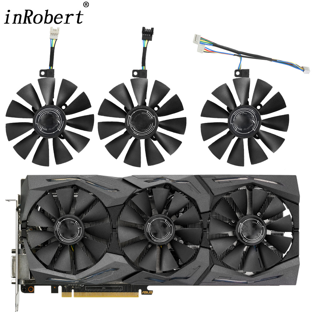 88MM T129215SU Cooling Fan Replace For ASUS AREZ ROG Strix RX VEGA56 VEGA64 580 590 480 OC Edition G