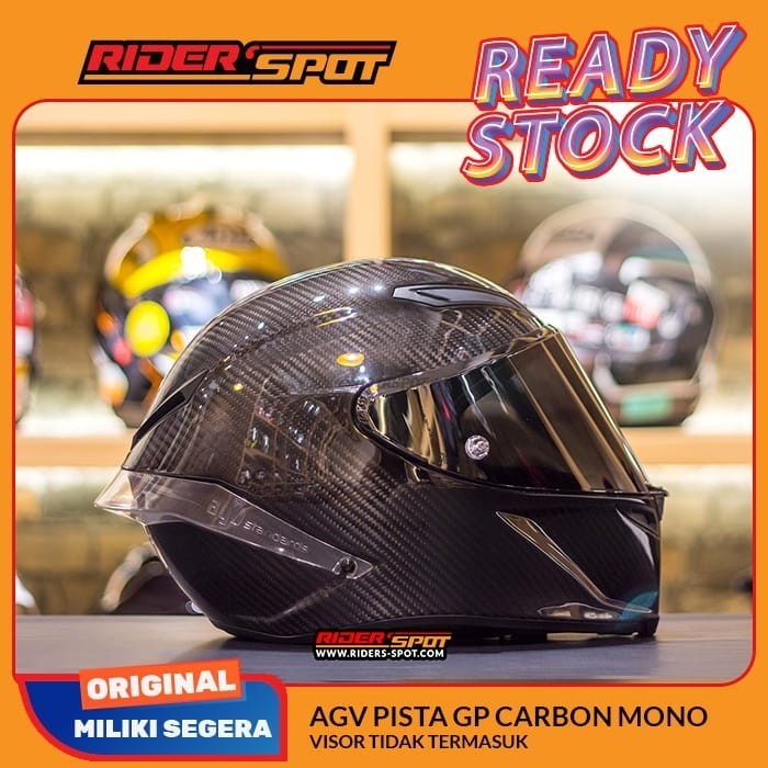 Helm Motor AGV Pista GPRR Mono Carbon Gloss (ECE 22.06) Original Italy