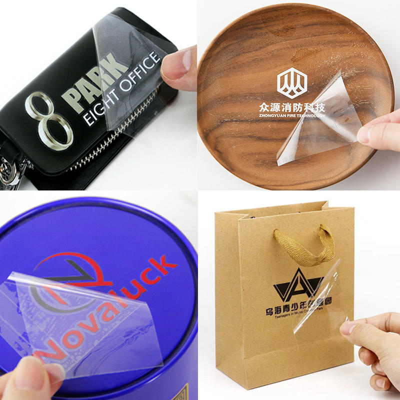 

50pcs Custom UV Print Transfer Sticker Personal Logo print Crystal Self-adhesive Label On Bottles Packing Bag Box