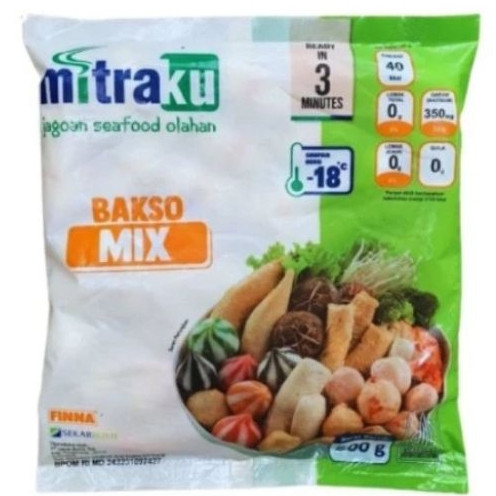 

mitraku bakso mix dumpling salmon cumi ekor udang bakso 250 gram