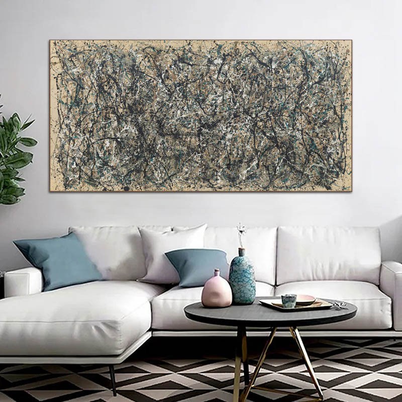 

Number 31 by Jackson Pollock World famous artwork reproduction Hand painted abstract oil painting on canvas Decoration for home