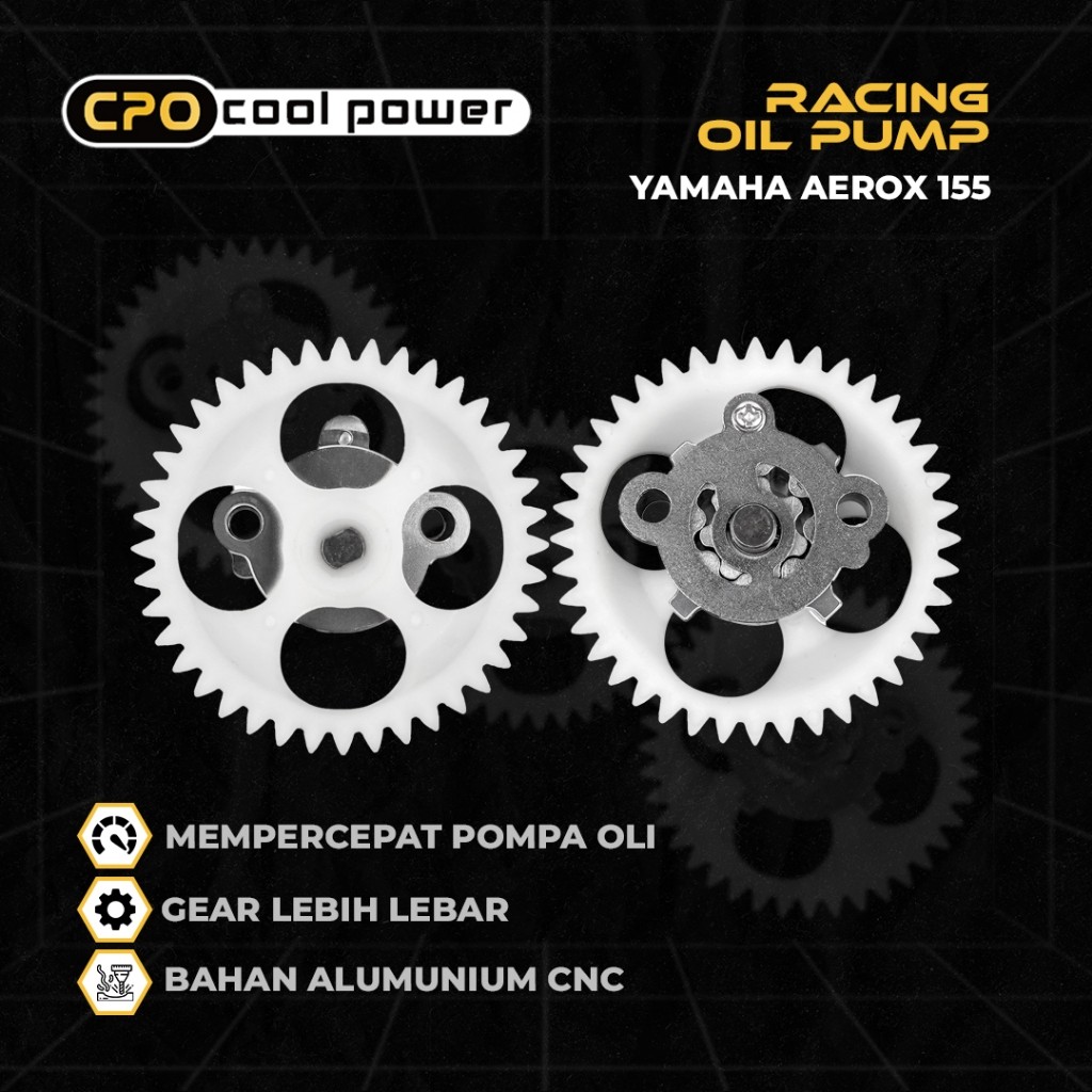 Pompa Oli Nmax New Aerox Nmax Old 2DP Racing Oil Pump Gigi Pompa Oli CPO Cool Power