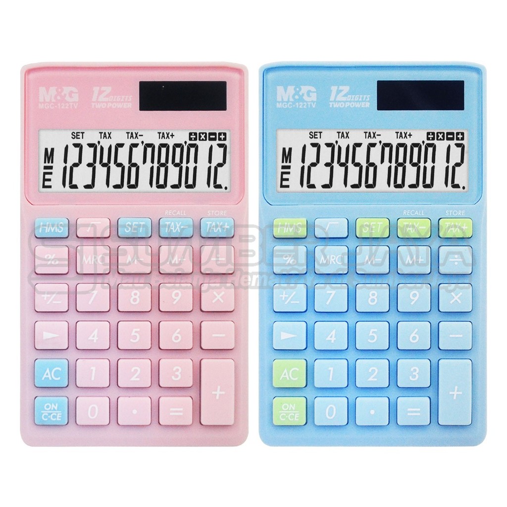 

MGC-122TV Kalkulator Saku Mini TAX M&G ADG981J7 Calculator Mirip CASIO HL-122TV