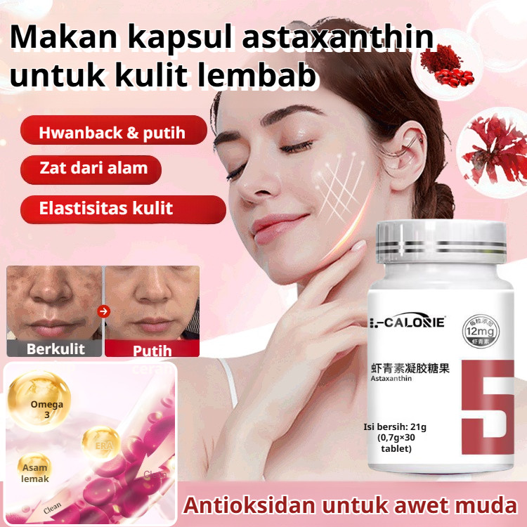 

❤️【Beli 1 Gratis 2】✨Free shipping+COD✨Permen Jelly Astaxanthin 30 Butir/100% Alami & Organik/Kaya Antioksidan/Kulit Glowing & Awet Muda/Vitamin Mata & Sendi/Meningkatkan Kolagen/Tanpa Pengawet Suplemen Kecantikan