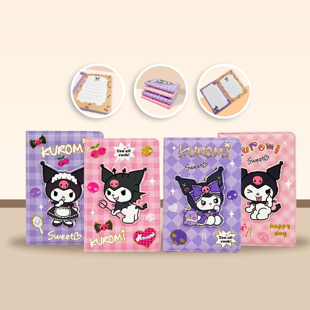 

Notebook Lucu Sanrio Kuromi Buku Catatan Anak Sekolah Ukuran A5 - B2-14