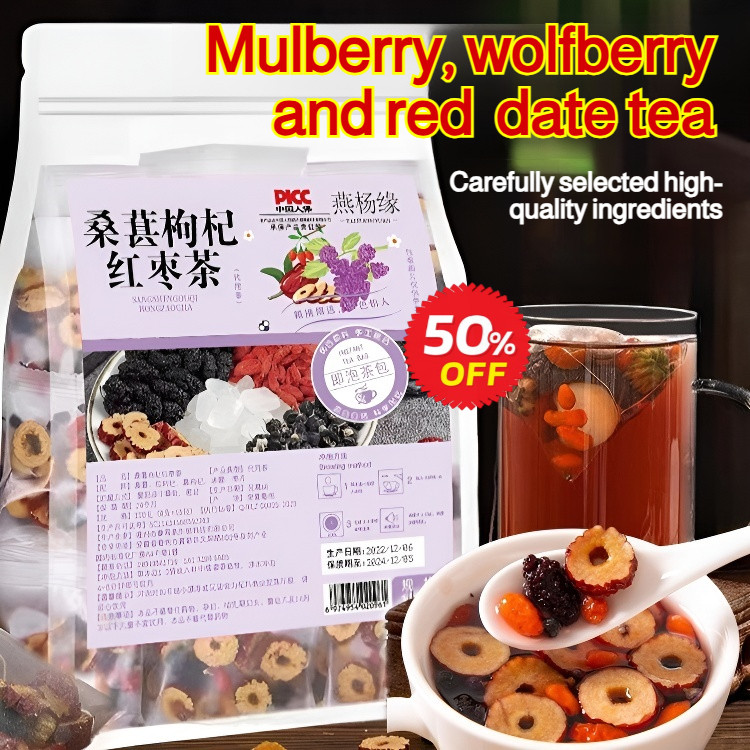 

⭐COD/GRATIS ONGKIR⭐Teh mulberry, wolfberry dan kurma merah/Teh Bunga & Buah Kering Isi Lengkap/ Goji Berry + Kurma + Murbei/Kantong Teh Kesehatan Wolfberry/Minuman Herbal Perawatan Tubuh Harian/Bahan Utuh Kemasan Satuan Siap Seduh