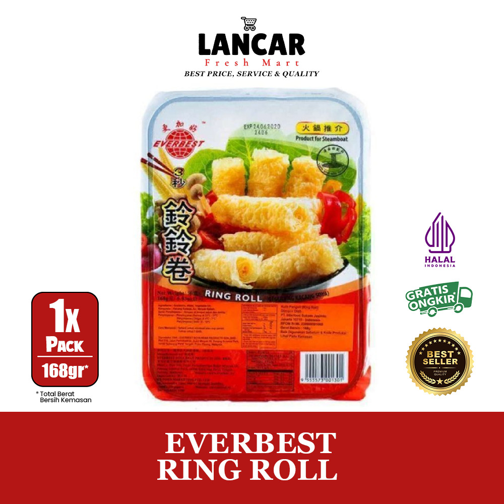 

RB EVERBEST RING ROLL 168GR / KULIT TAHU / GEGULUNGAN SOYA
